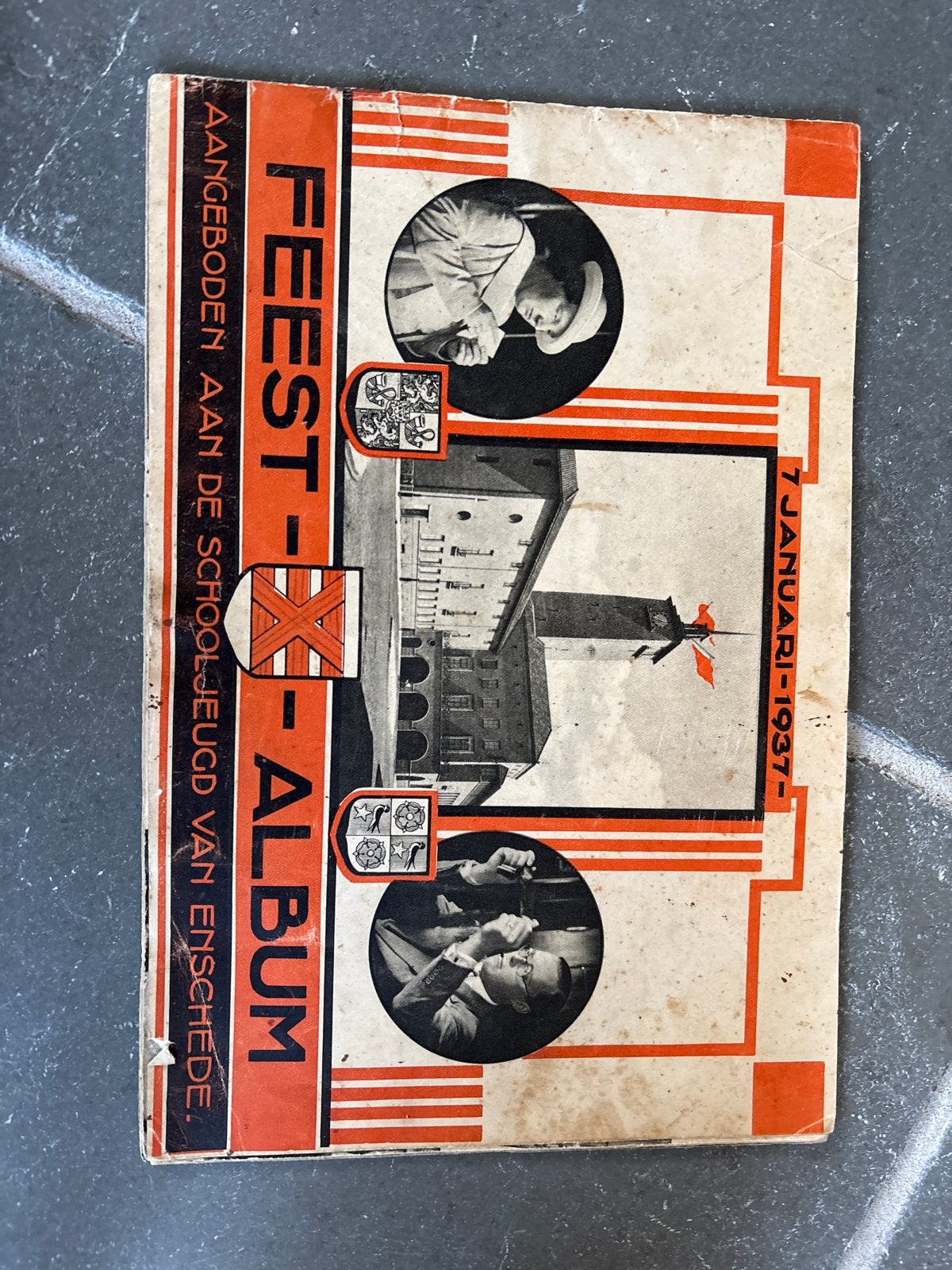 Feest-Album Enschede 1937 - Juliana & Bernhard, Ophalen, Gelezen, Folder
