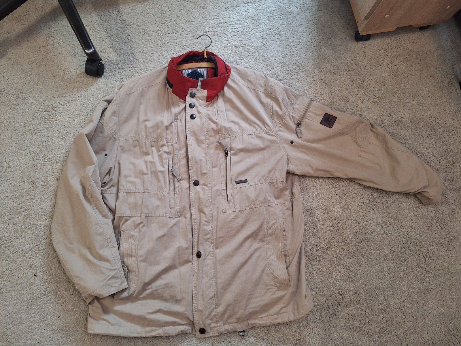 heren zomerjas maat 58 (xxxl), Kleding | Heren, Jassen | Zomer, Ophalen of Verzenden, Gedragen, Maat 56/58 (XL), Beige
