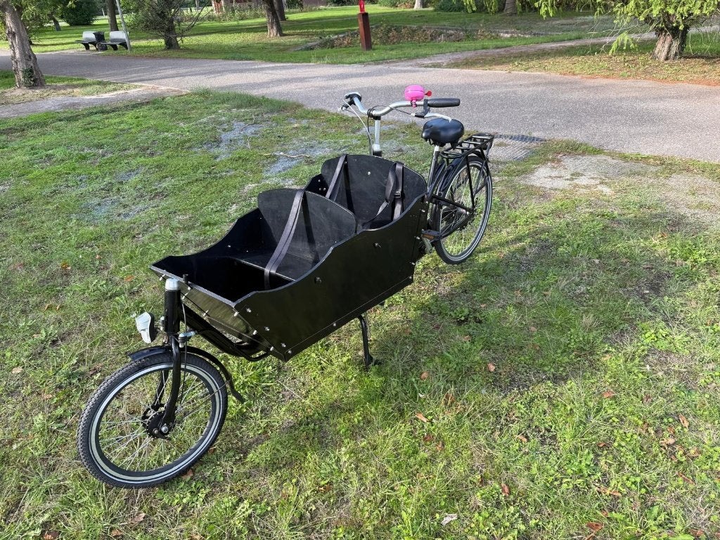 Bakfiets – 2 kinderzitjes – 3 versnellingen – €595, Fietsen en Brommers, Ophalen, Gebruikt, 2 kinderen, Overige merken