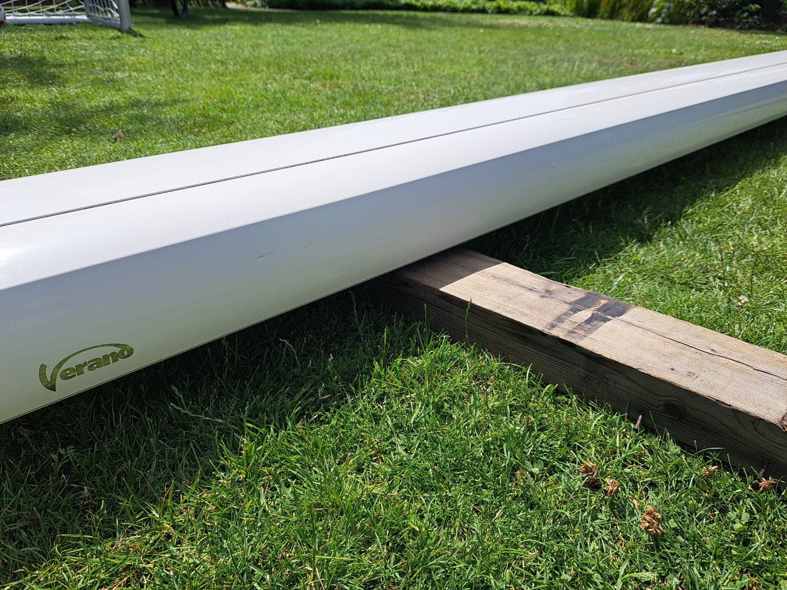 350x300 elektrisch zonnescherm afstandsbediening TAUPE 3,5, Elektrisch, Ophalen of Verzenden, Zo goed als nieuw, 250 cm tot 450 cm
