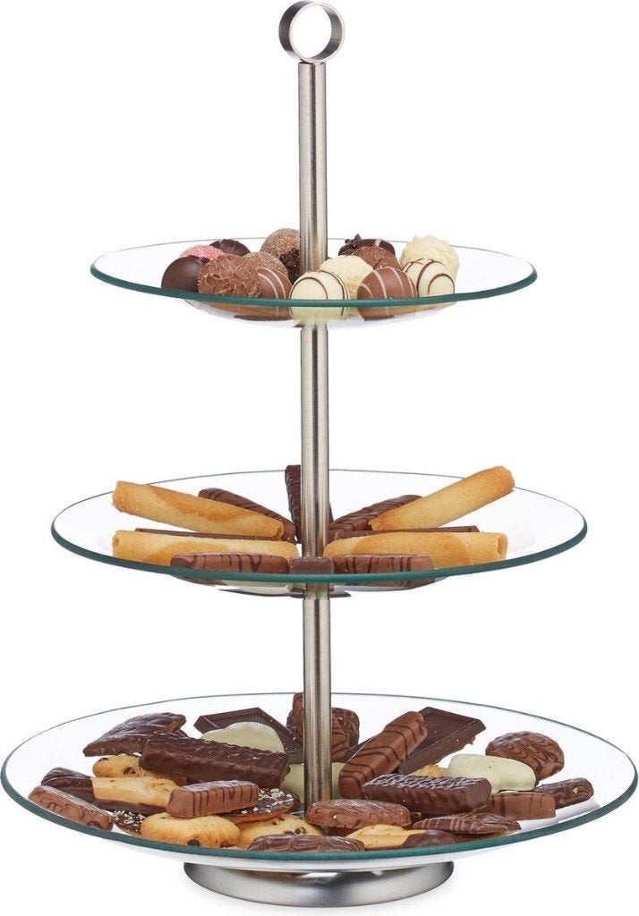 Etagère, Demontabel, Etagère, Glas, Ophalen of Verzenden
