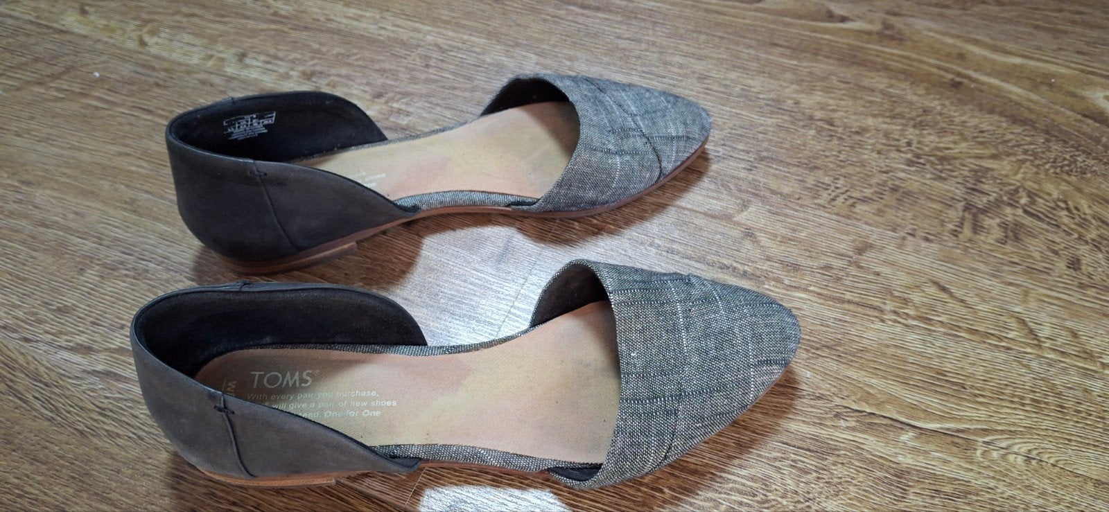 TOMS Ballerina's/Instappers - Maat 39.5, Ophalen, Zwart, Ballerina's, TOMS