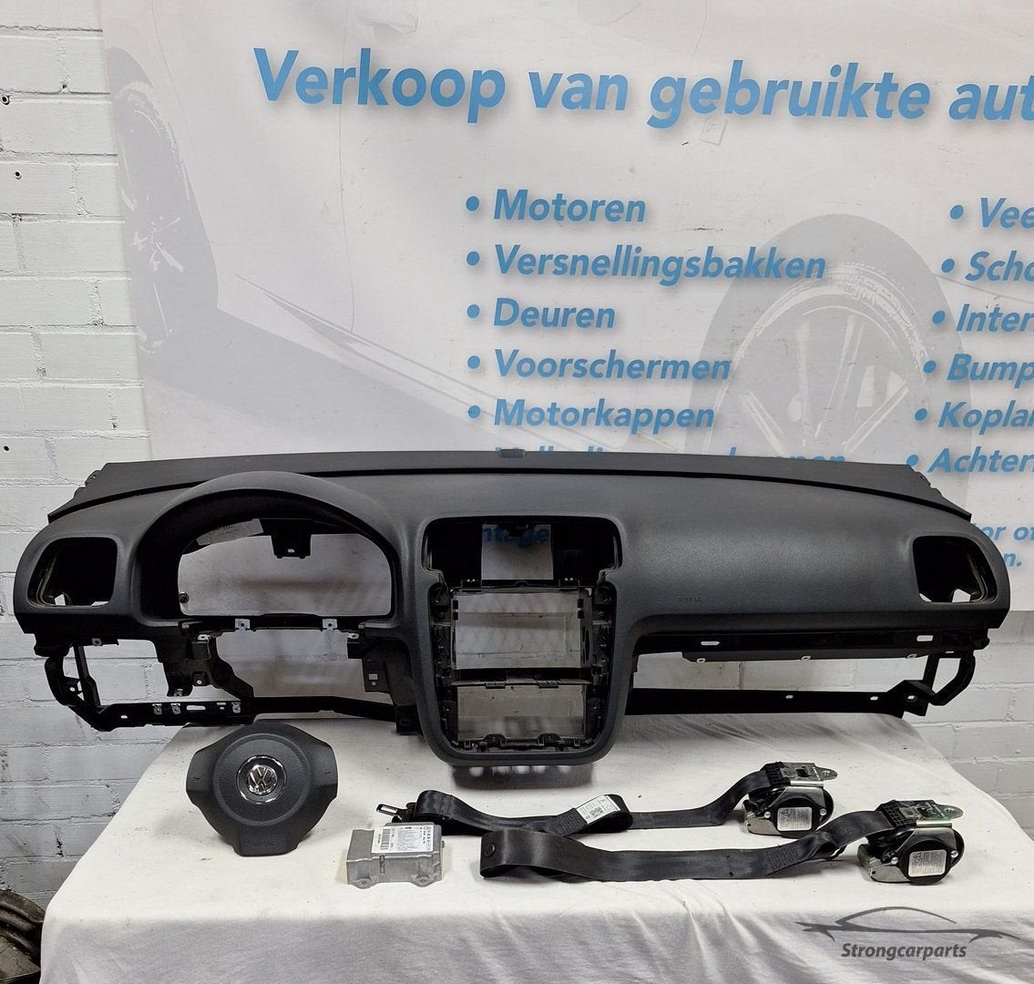 Airbag set VW Scirocco Dashboard stuurairbag + gordels modul, Auto-onderdelen, Dashboard en Schakelaars, Gebruikt, -, Volkswagen