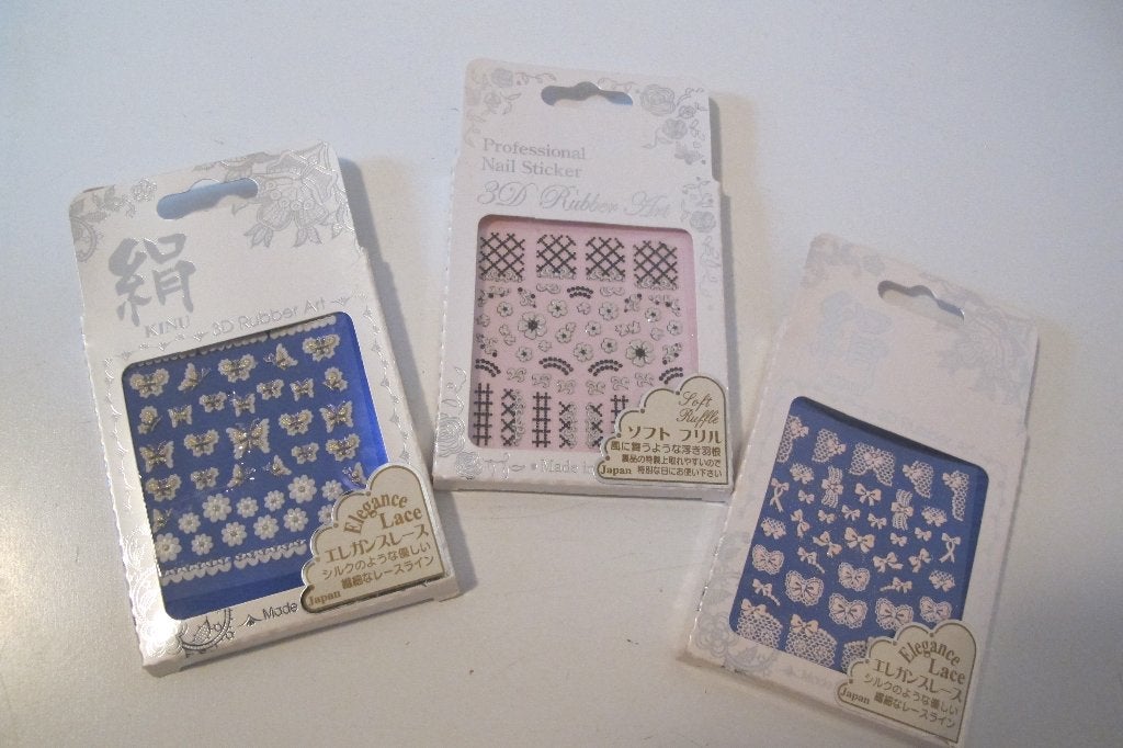 3D Rubber Art nail sticker, Overige kleuren, Nieuw, Ophalen of Verzenden, Handen en Nagels