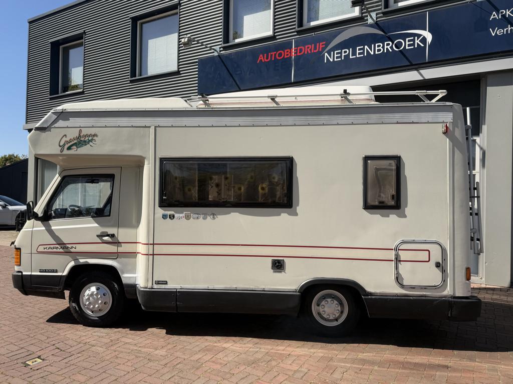 Mercedes-Benz MB 100 D-L Karmann Nwe apk 05-2028 Bj 1988 Vak, Caravans en Kamperen, Campers, Ringverwarming, Reservewiel, Mercedes-Benz