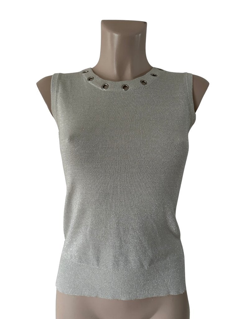 Monique Collignon top XS, Ophalen of Verzenden, Zo goed als nieuw, Maat 34 (XS) of kleiner, Grijs