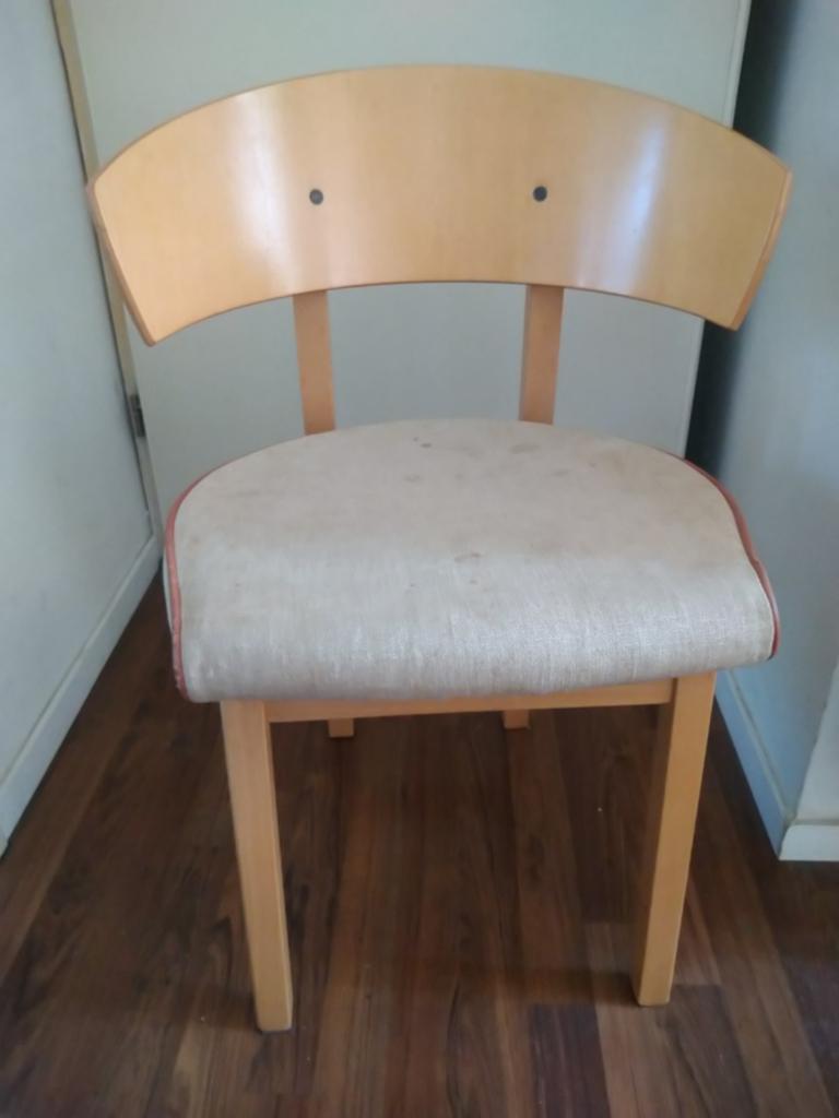 4 vintage Niels Gammelgaard stoelen van ikea setprijs, Ophalen, Gebruikt, Vier