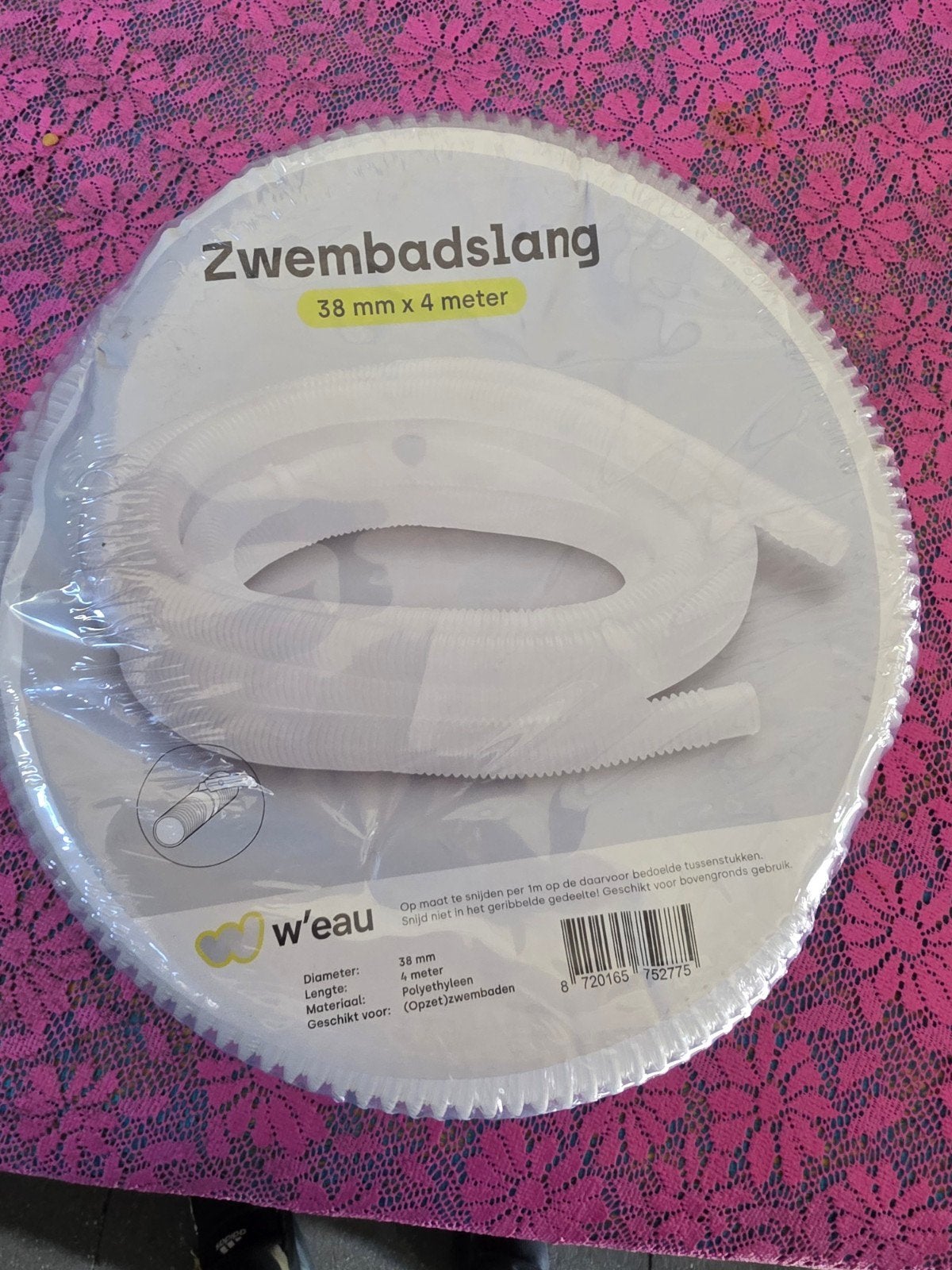 zwembad slang info zie foto, Ophalen, Nieuw