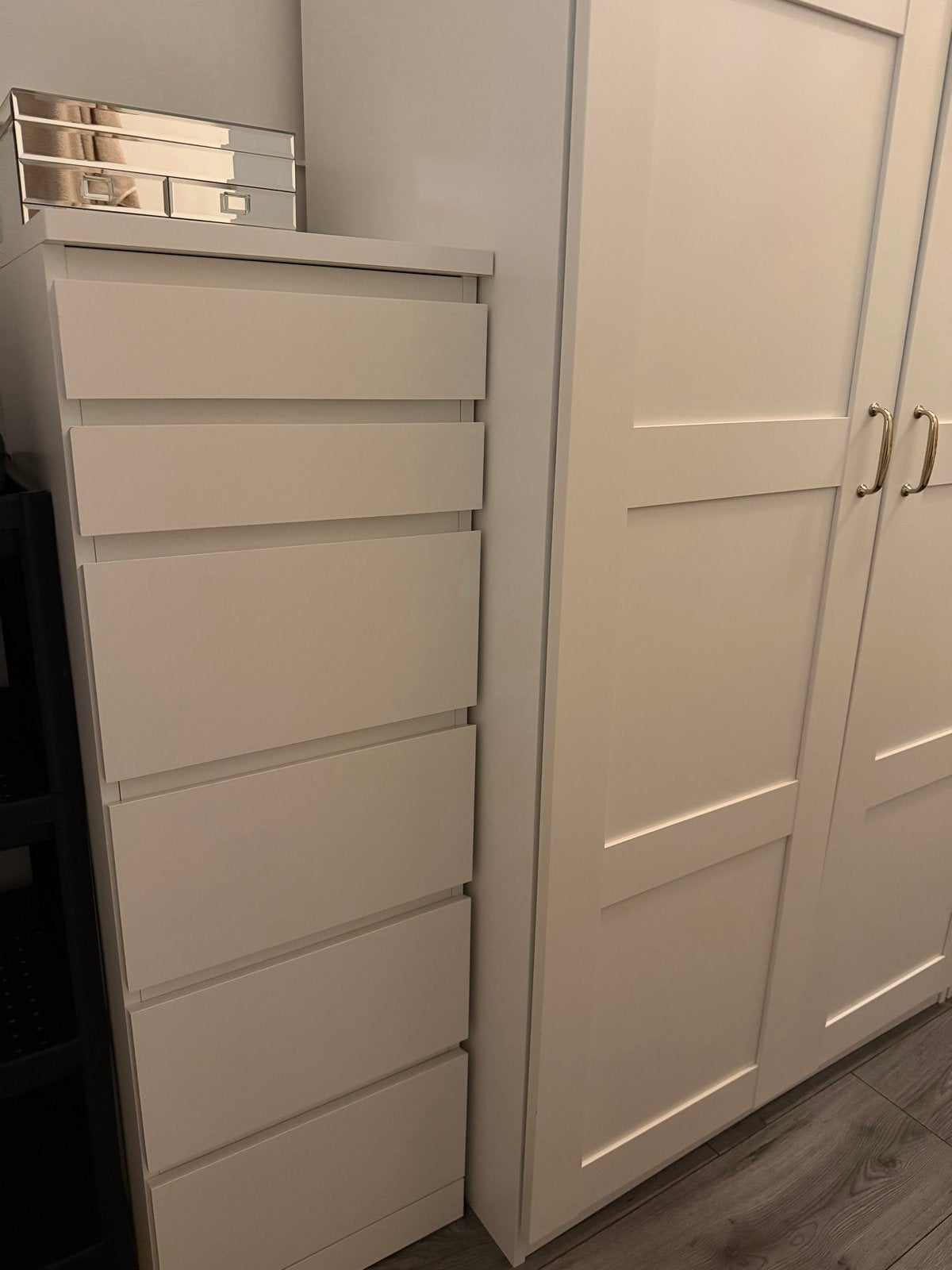 Ladekast met spiegel - Ideaal voor make-up of badkamer, 5 laden of meer, Ophalen of Verzenden, Gebruikt
