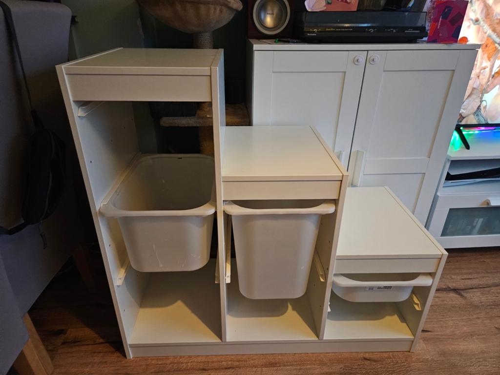 Ikea trofast kast met 3 bakken, Ophalen, Gebruikt, 75 tot 100 cm, Minder dan 50 cm