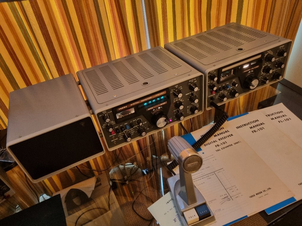 Yaesu FR-101 - FL-101 receiver-transmitter set, Ophalen of Verzenden, Gebruikt, Zender en Ontvanger