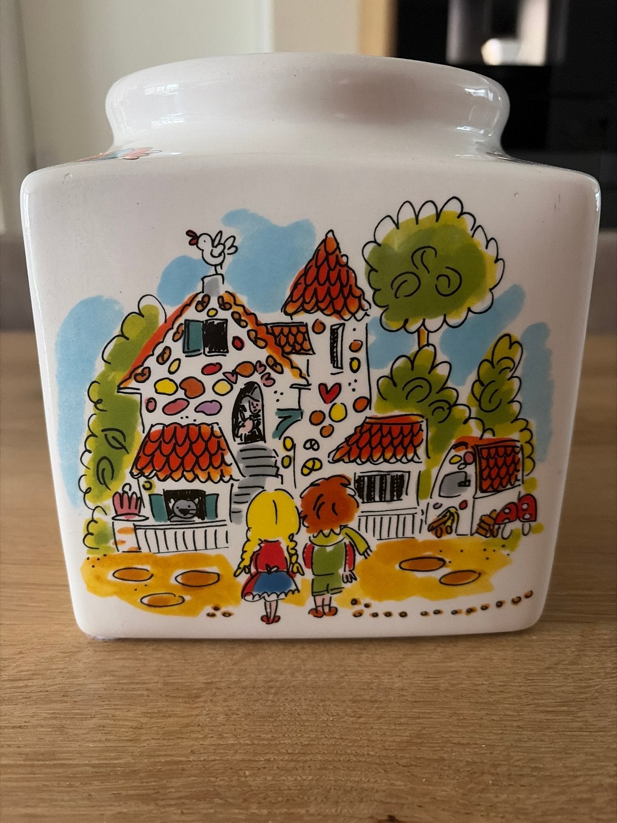Blond Amsterdam Efteling voorraadpot (deksel ontbreekt), Huis en Inrichting, Ophalen of Verzenden, Gebruikt, Meerkleurig, Steen/keramiek