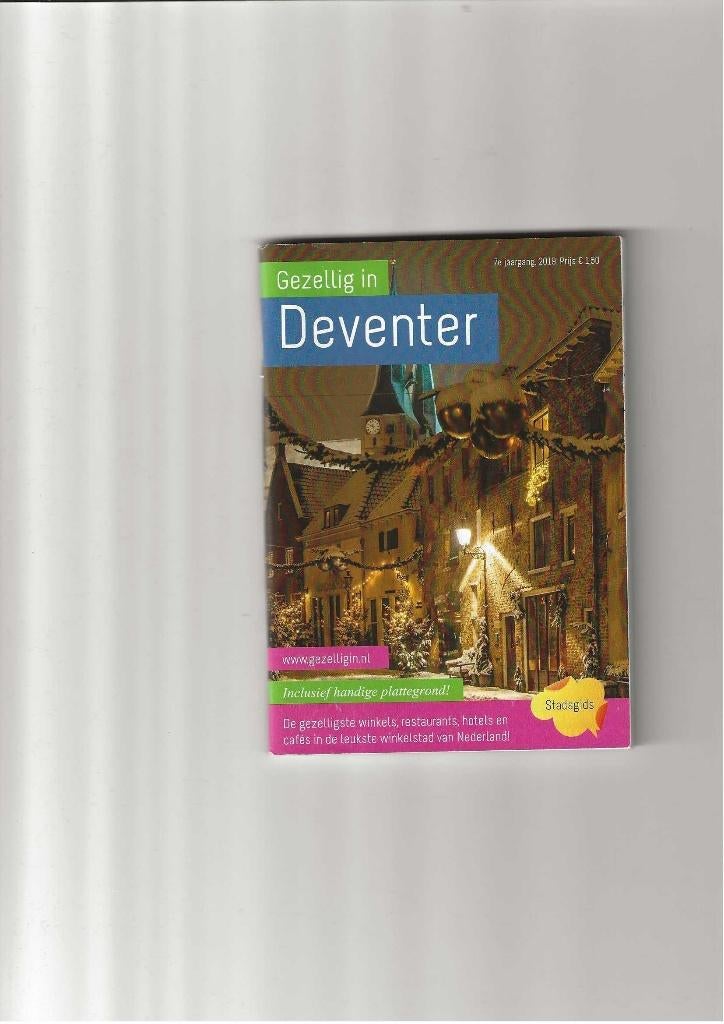 Deventer stadgids uit 2019 met 105 blz en plattegrond, Ophalen of Verzenden, Zo goed als nieuw