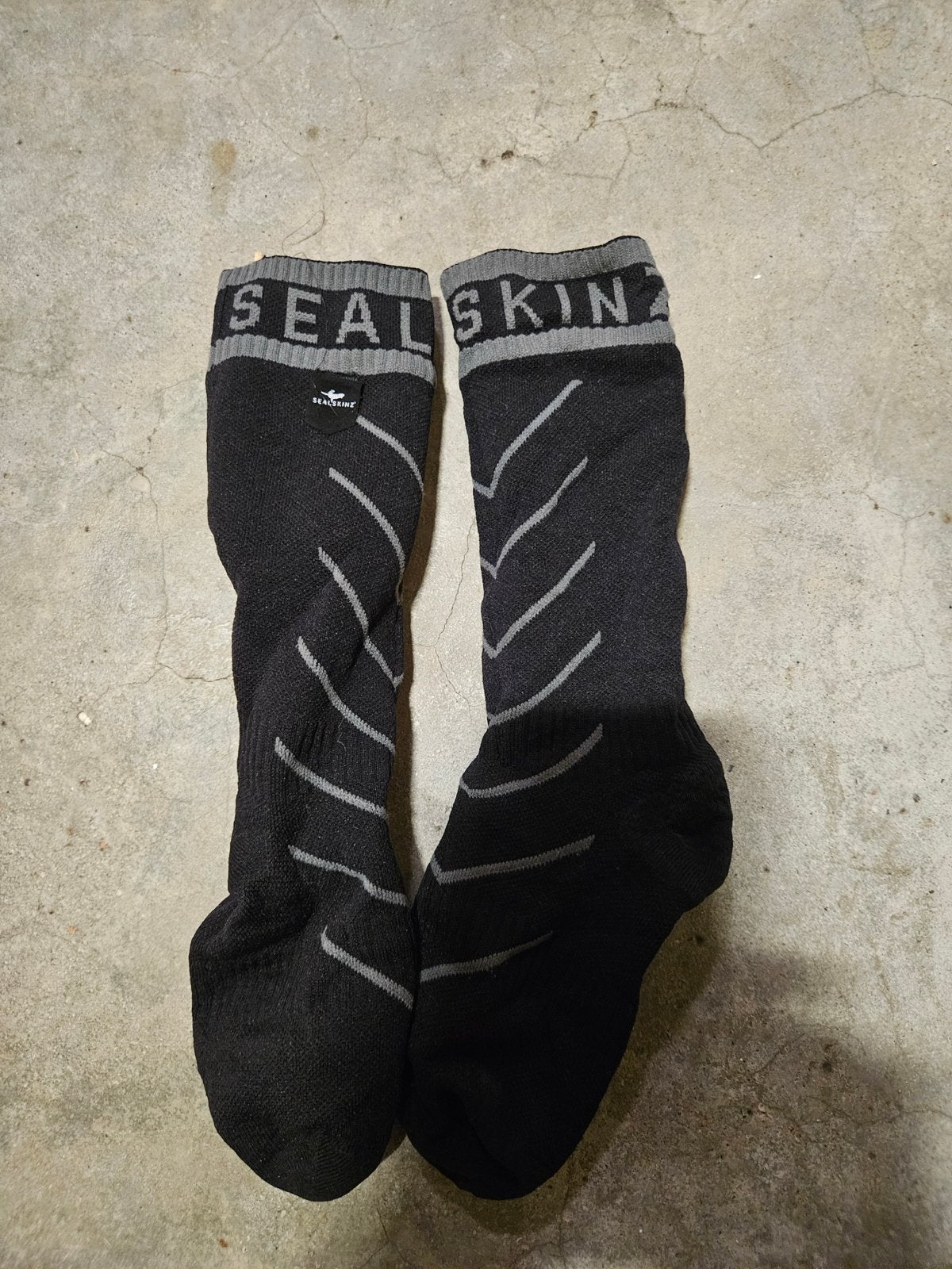 SealSkinz waterdichte sokken - Zwart/Grijs, Zwart, Overige maten, Ophalen of Verzenden, SealSkinz