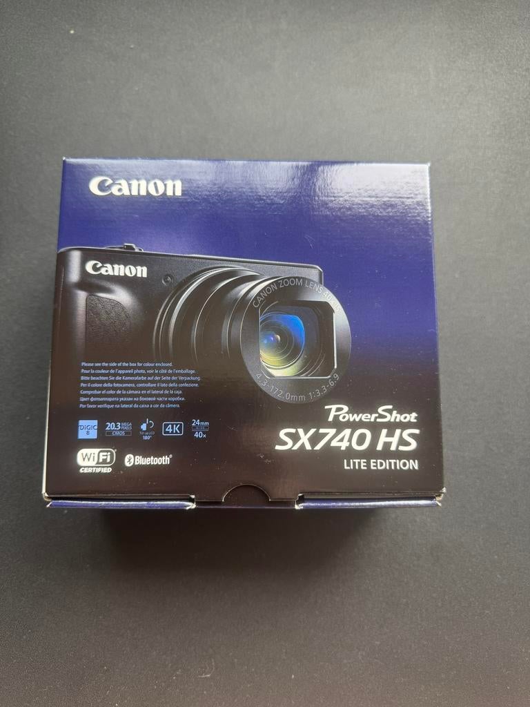 Canon Powershot SX740 HS Lite edition zwart _ Nieuw, Audio, Tv en Foto, Fotocamera's Digitaal, 20 Megapixel, Canon, Compact, Nieuw