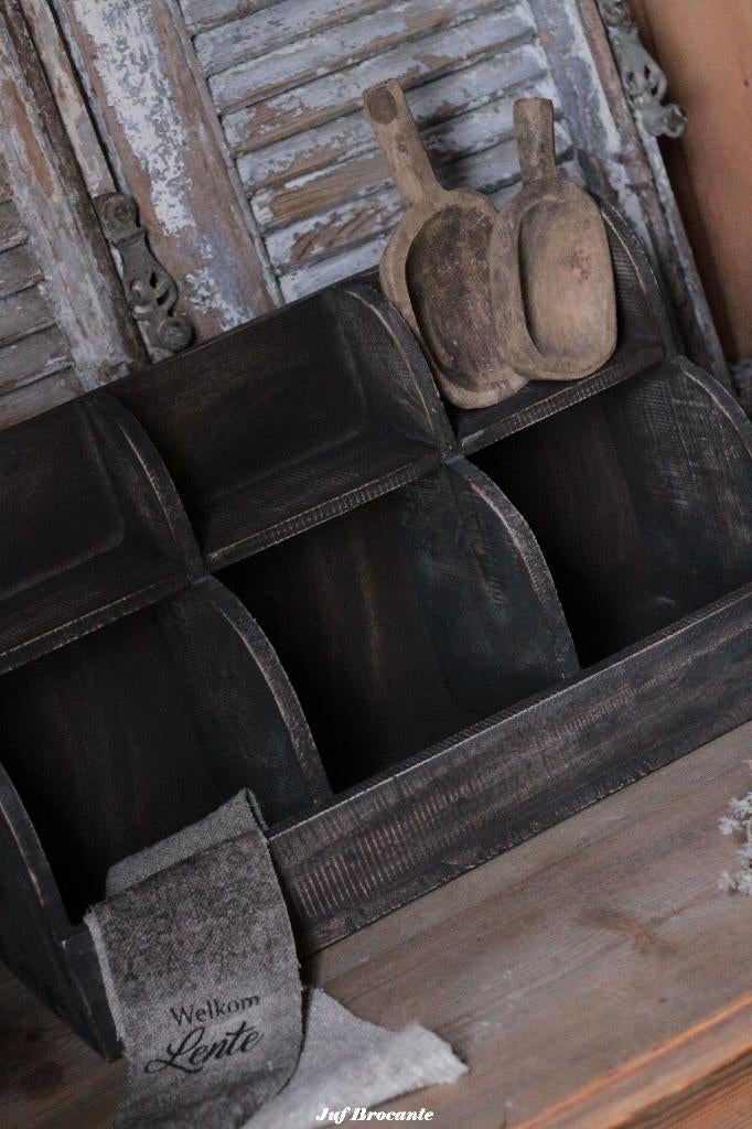 Gruttersbak vintage black, Huis en Inrichting, Woonaccessoires | Overige, Www.jufbrocante.nl, Www.jufbrocante.nl, Nieuw, Ophalen of Verzenden