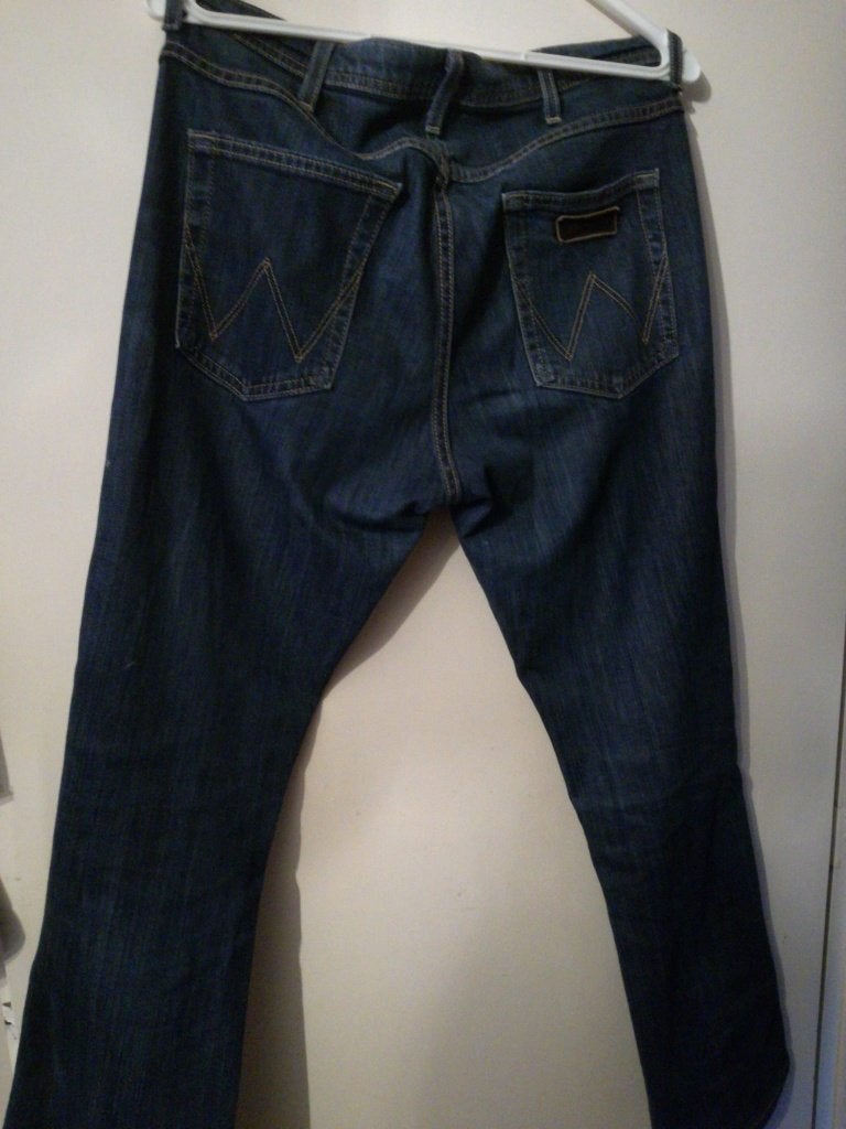 Wrangler dark jeans spijkerbroek arizona Stretch W33 L32, Verzenden, Zo goed als nieuw, Blauw, W33 - W34 (confectie 48/50)