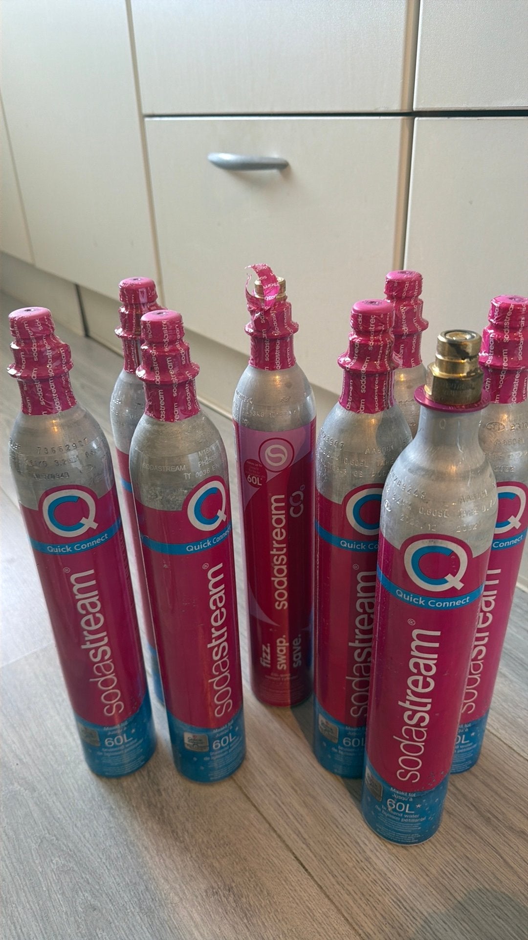 Sodastream flessen, Witgoed en Apparatuur, Ophalen, Zo goed als nieuw