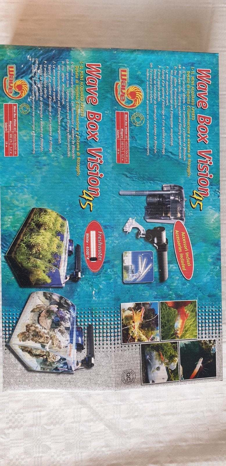 Wave Box Vision 45 zoetwater aquarium, Dieren en Toebehoren, Vissen | Aquaria en Toebehoren, Ophalen, Nieuw, Leeg aquarium, Overige merken