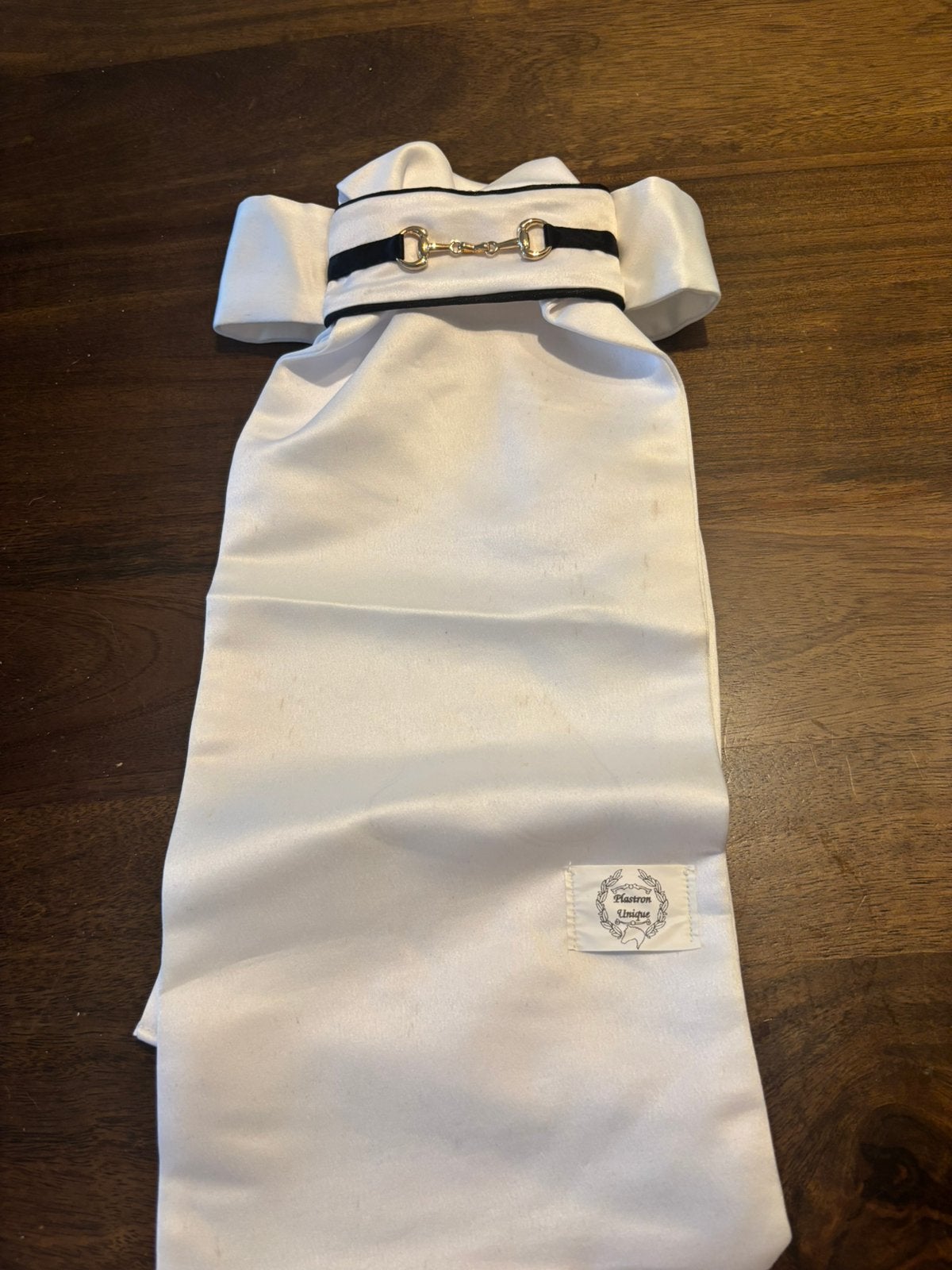 Plastron, Gebruikt, L, Verzenden, Wit