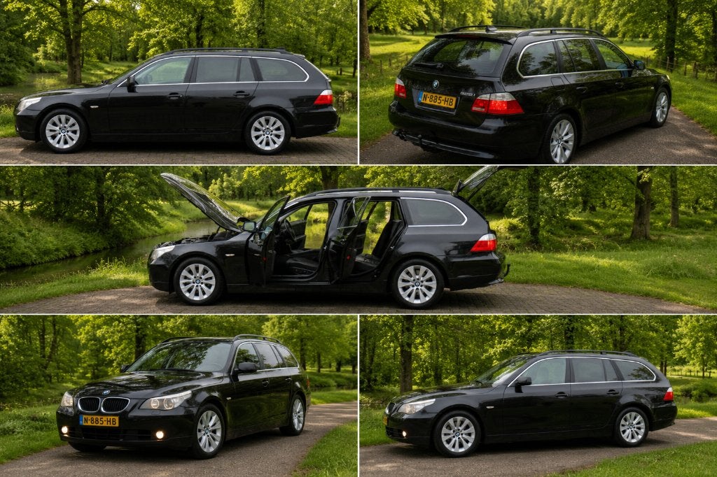 BMW 5-Serie 2.5 I 525 Touring AUT 2005 Ideale vakantieauto!, Auto's, BMW, Automaat, Automatische klimaatregeling, Achterwielaandrijving