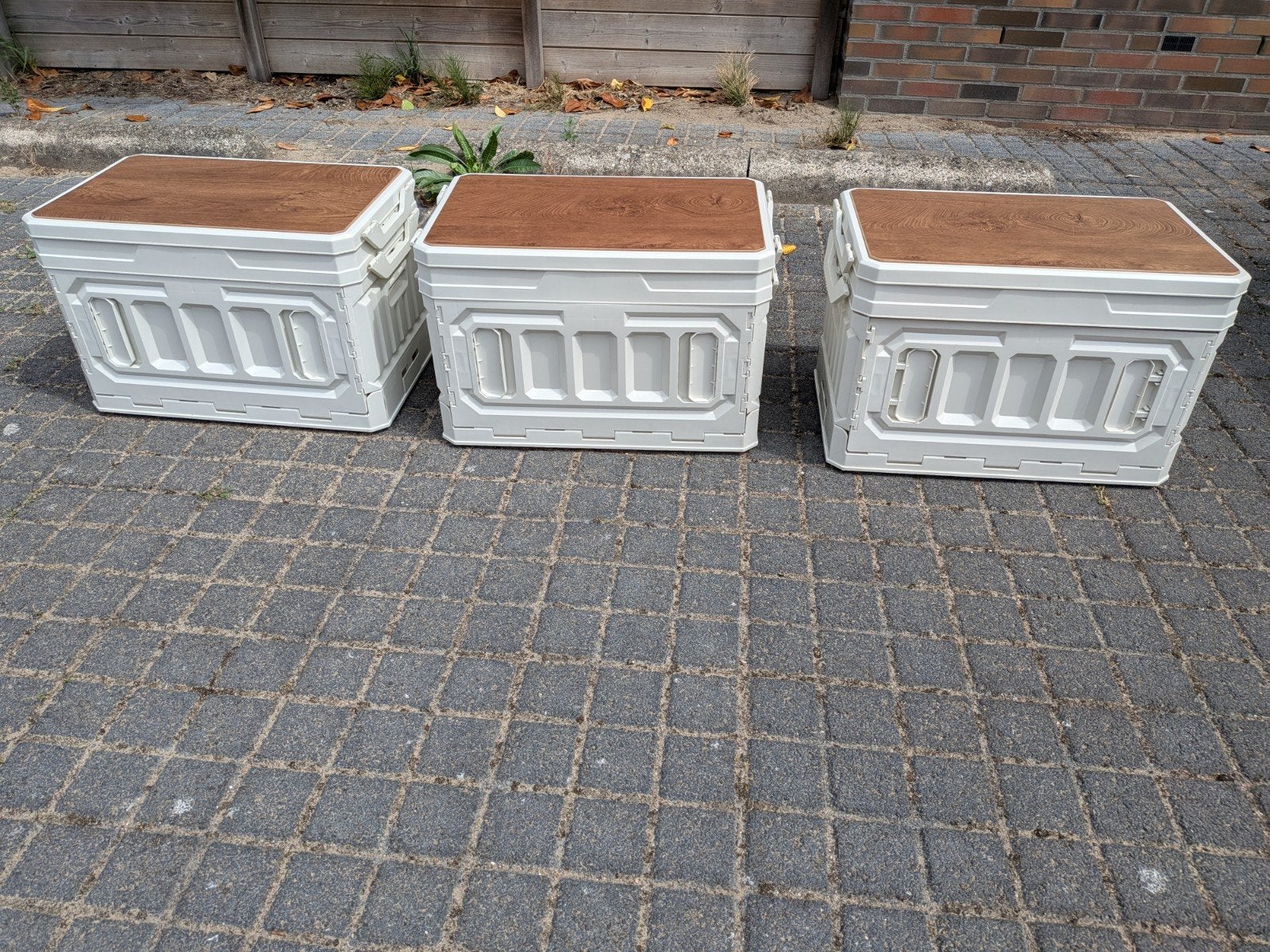 3 opvouwbare kratten + (evt disselbak), Caravans en Kamperen, Ophalen, Campingstoel
