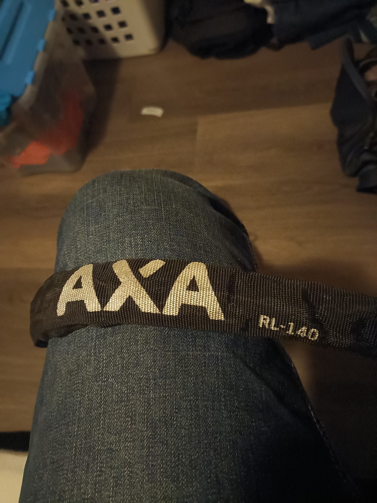 AXA RL-140 Kettingslot - Zwart, Fietsen en Brommers, Ophalen of Verzenden, Gebruikt, Kettingslot