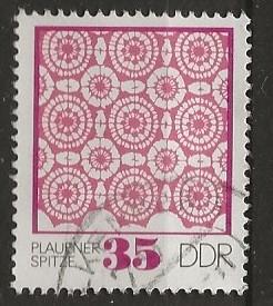 DDR 2, textiel voor Duthe, Verzenden, DDR, Gestempeld