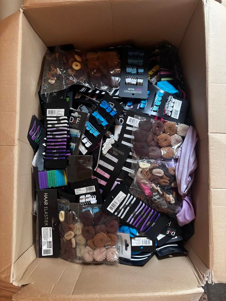 Grote partij haaraccessoires - elastiekjes, speldjes, Ophalen of Verzenden, Nieuw