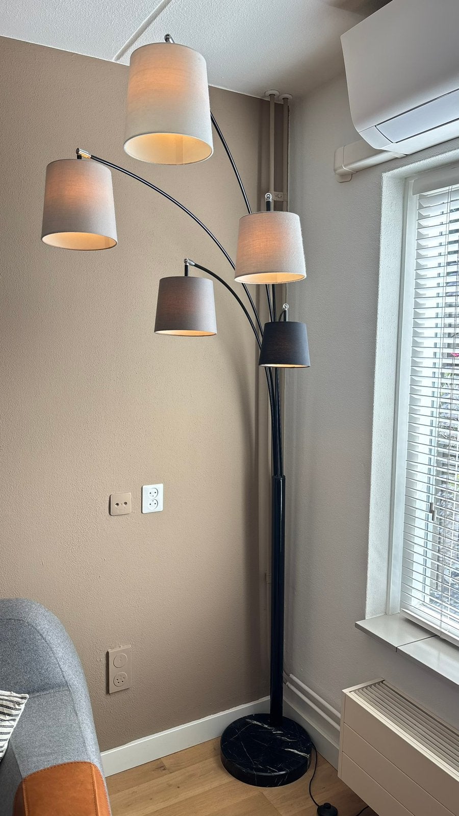 Staande lamp met 5 lichtpunten, Ophalen, Zo goed als nieuw, 150 tot 200 cm