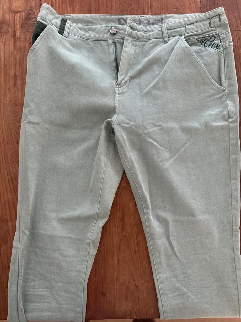 Desigual Mintgroene Spijkerbroek Maat 36, Kleding | Heren, Spijkerbroeken en Jeans, Gedragen, Overige kleuren, Ophalen of Verzenden