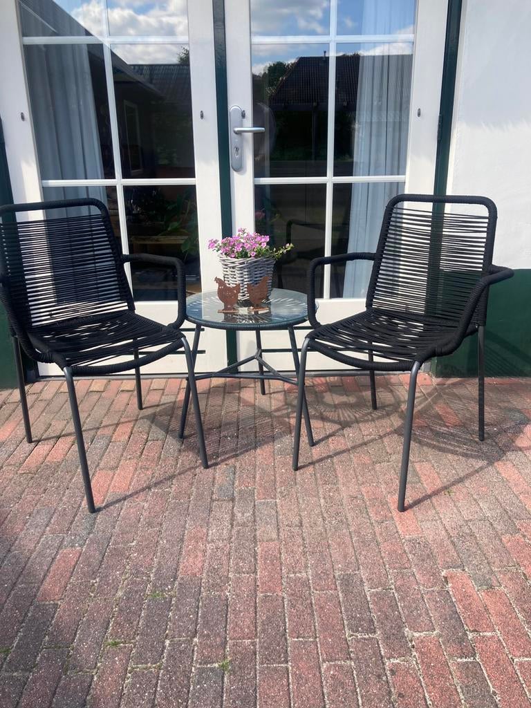 Tuinsetje, Tuin en Terras, Tuinsets en Loungesets, Ophalen, Zo goed als nieuw, 2 zitplaatsen