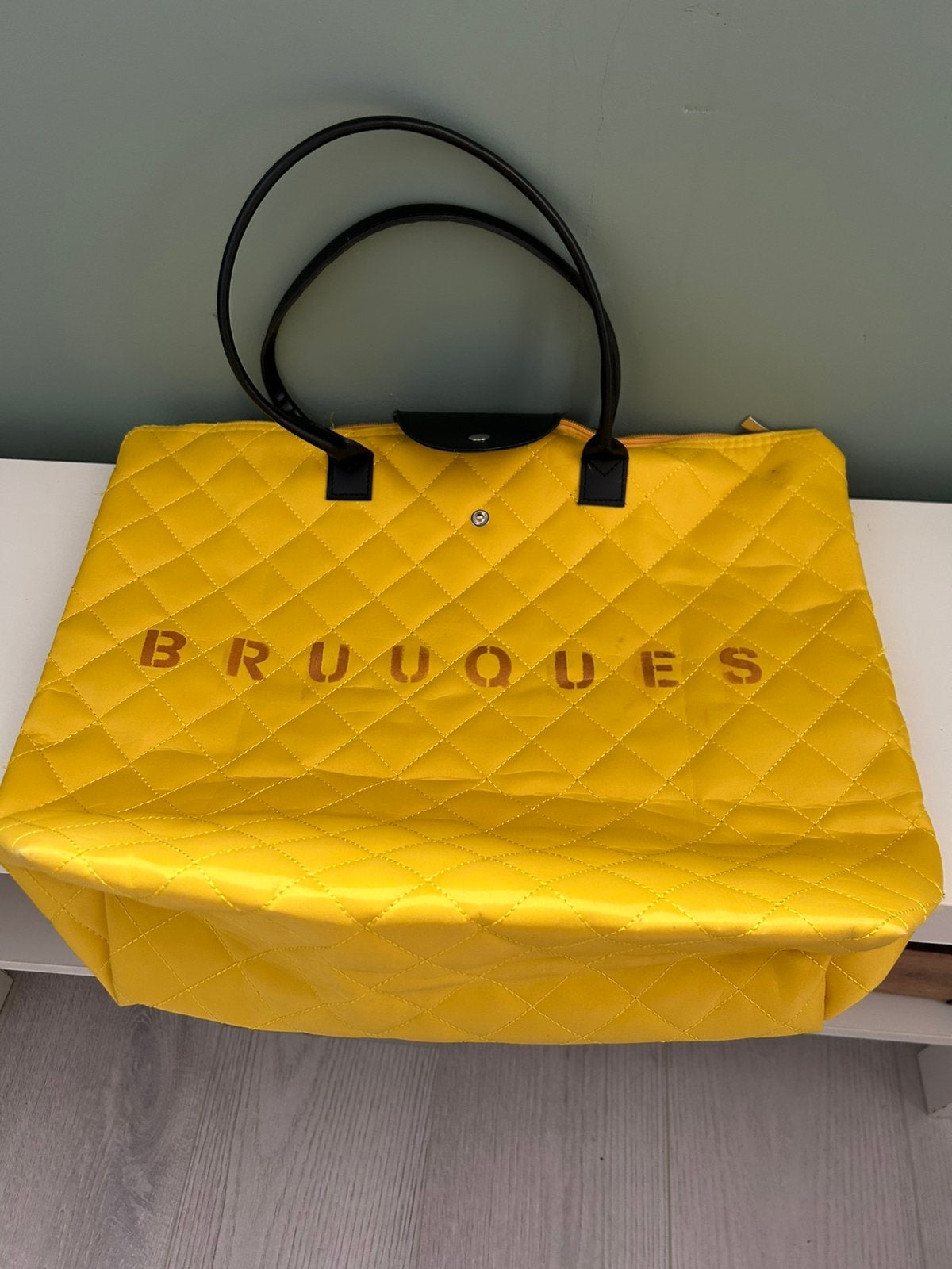 Tas okergeel Bruuques/Bruuks, Ophalen of Verzenden, Zo goed als nieuw, Shopper