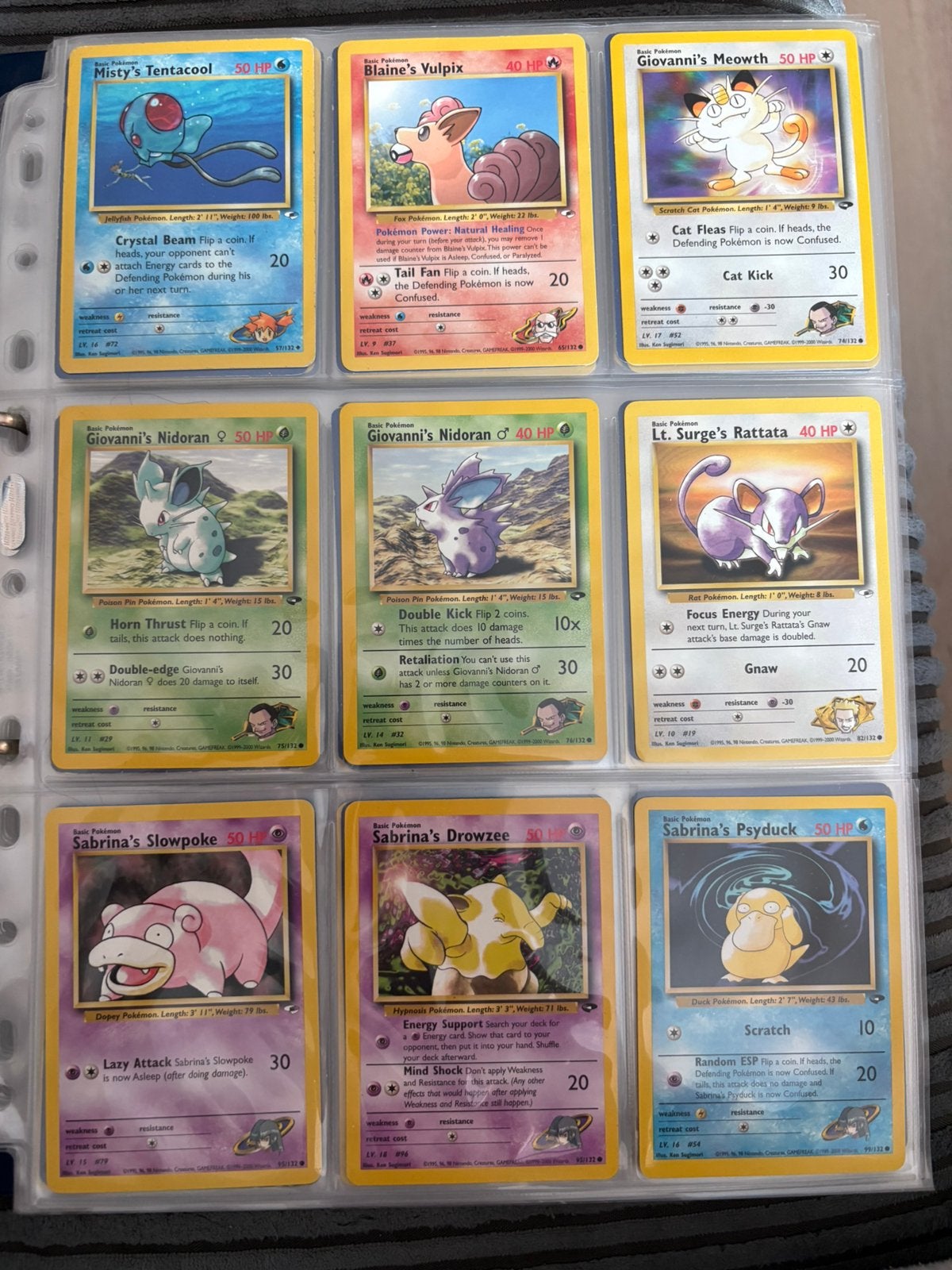 Map vol oude pokemon kaarten - Non Holo, Ophalen of Verzenden, Gebruikt, Meerdere kaarten