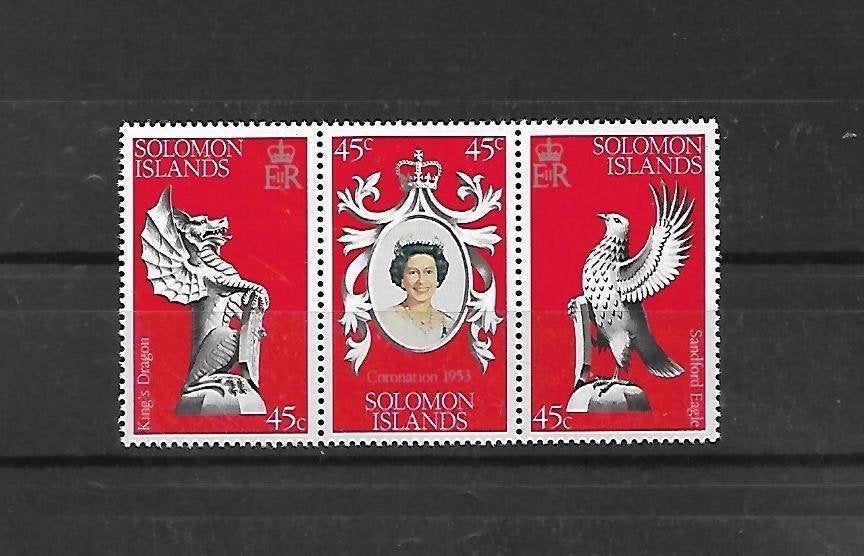 Salomon Island Michel nr. 354-56  Postfris, Ophalen, Postfris, Koningshuis