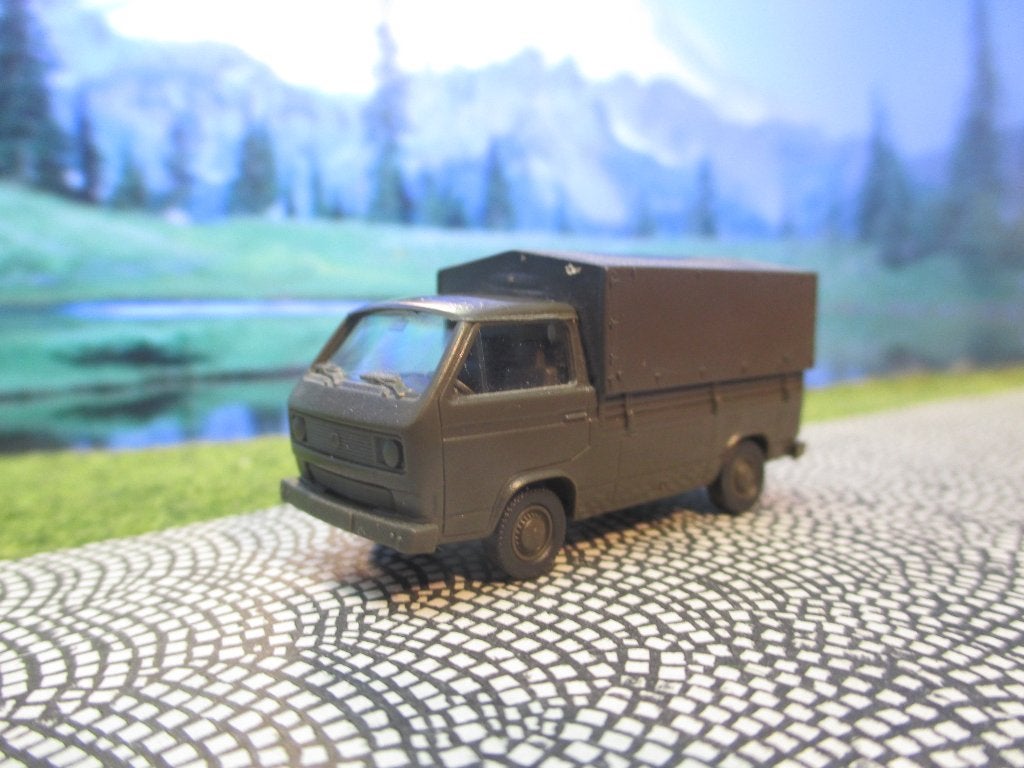 Volkswagen Transporter T3 Pick-Up met huif - Roco Landmacht, Ophalen of Verzenden, Zo goed als nieuw, Bus of Vrachtwagen, Roco