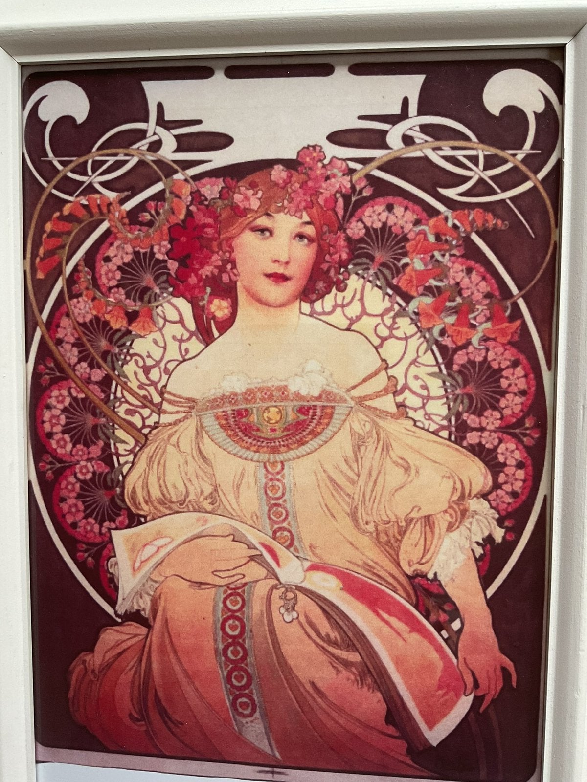 Mucha, ingelijste print, Antiek en Kunst, Ophalen of Verzenden