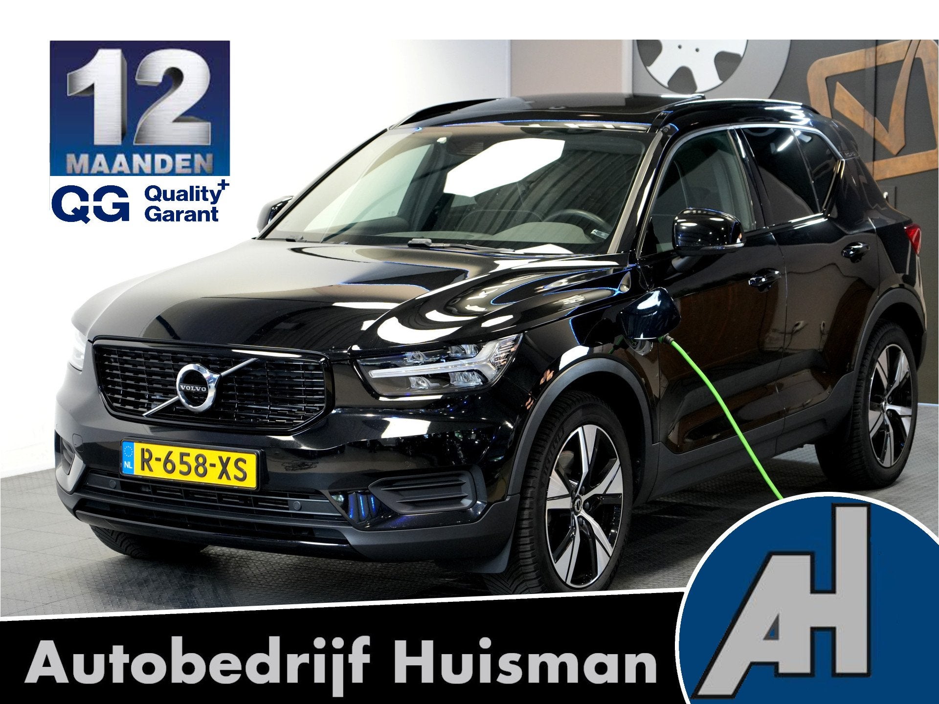 Volvo XC40 1.5 T4 155kW/211pk DCT7 Recharge R-Design PANORAM, Auto's, Dealer onderhouden, Met garantie (alle), Zwart, Plug-in hybride
