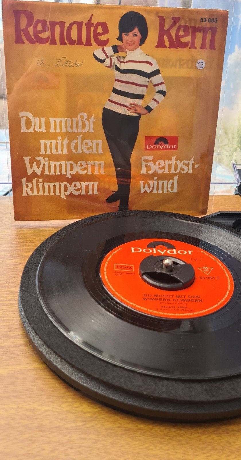 Renate Kern - Du mußt mit den Wimpern klimpern, Gebruikt, 7 inch, EP, Schlager