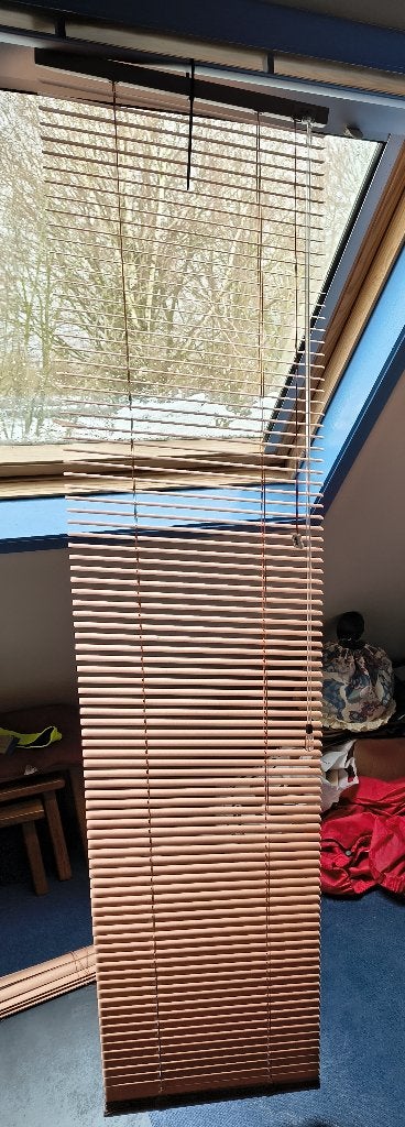 Luxaflex horizontale jaloezie 44 x 234.50 zalm / brons, Ophalen, Gebruikt, Metaal, 234 cm