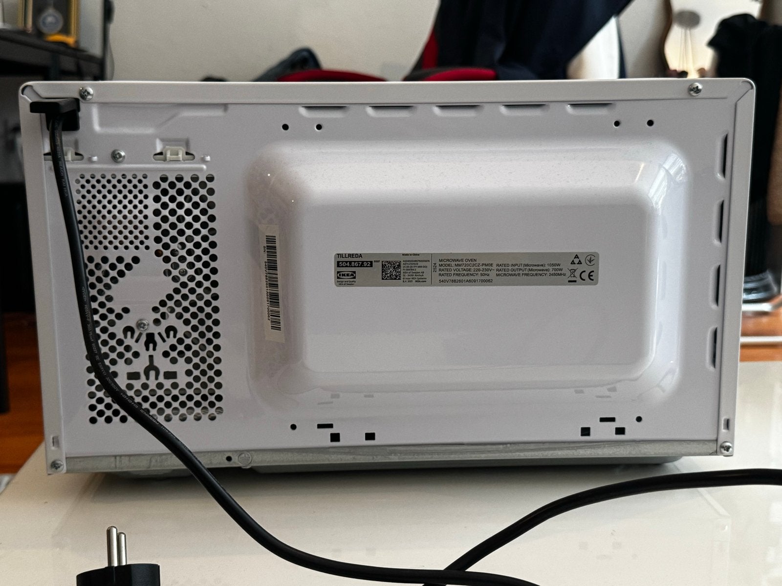 IKEA Tillreda Magnetron - Compact en Functioneel, Ophalen, Minder dan 45 cm, Draaiplateau, Vrijstaand