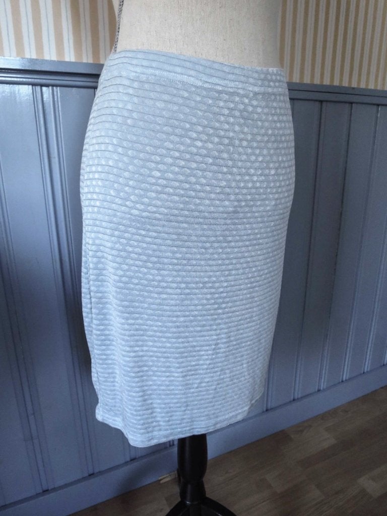 super elastische glanzend blauwe tricot rok maat xs, Blauw, Ophalen of Verzenden, Zo goed als nieuw, Maat 34 (XS) of kleiner