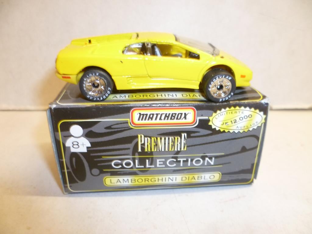 Matchbox 1996 Premiere Collection Lamborghini Diablo auto, Hobby en Vrije tijd, Ophalen of Verzenden, Nieuw, Auto