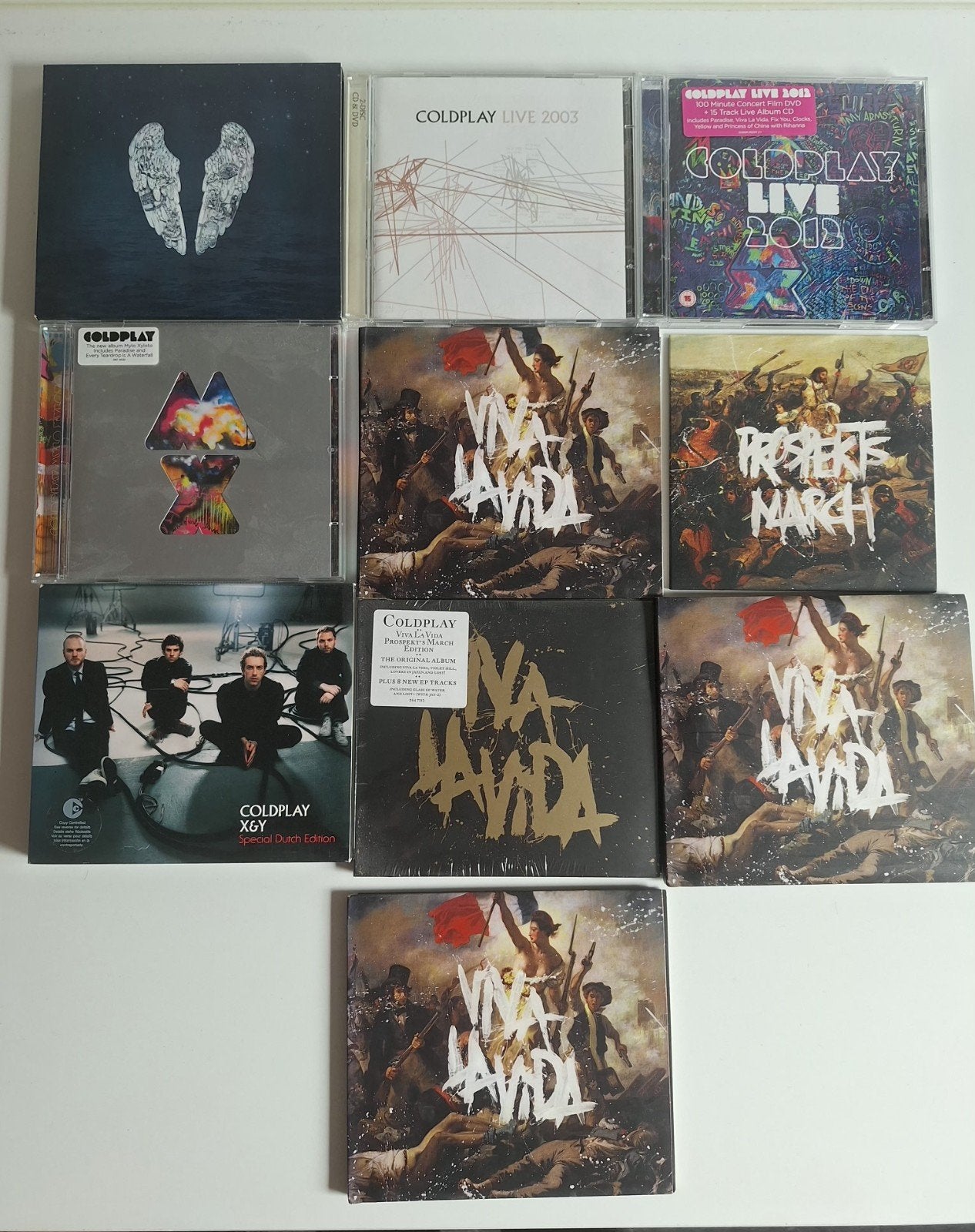 Coldplay cd collectie 10x orgineel verschillende, Verzenden, Zo goed als nieuw, Poprock