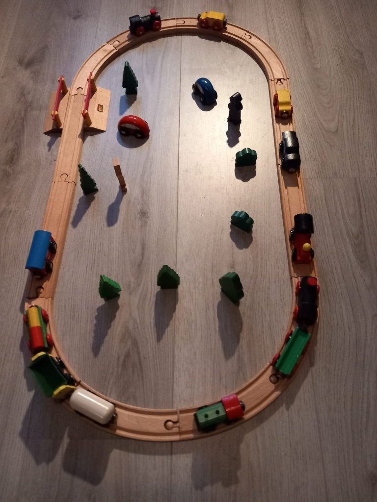 houten trein, Ophalen of Verzenden