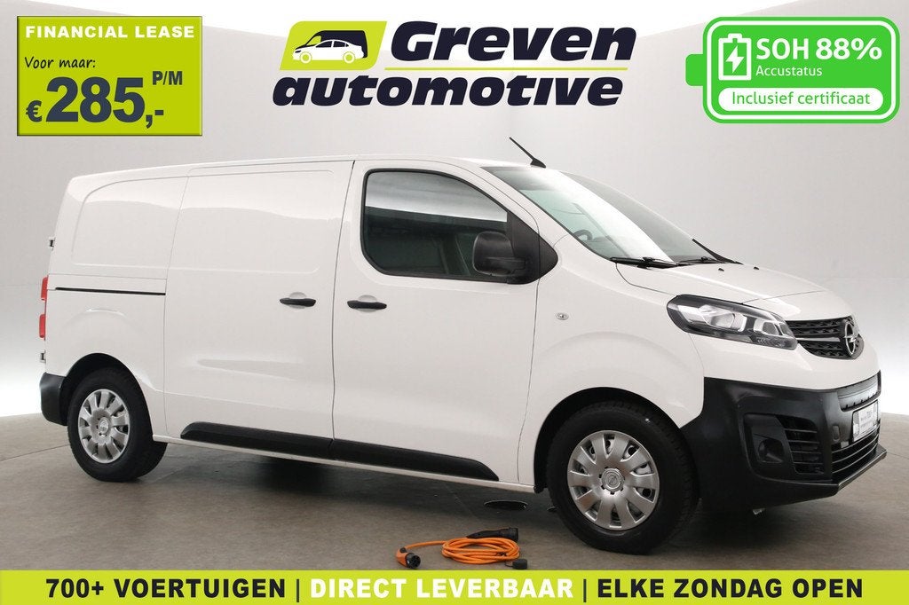 Opel Vivaro-e 75 kWh L2H1 | Snelladen | SOH 88% | Airco | Cr, Auto's, Bestelauto's, 136 pk, Gebruikt, Wit, Opel