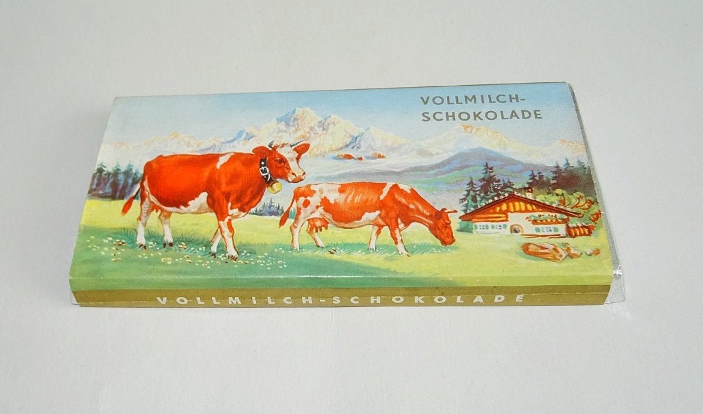 Chocolade reep met Alpen koeien, Verzamelen, Ophalen of Verzenden, Gebruikt