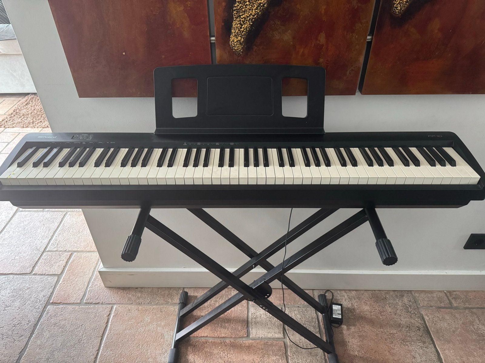 Roland FP-10 Digitale Piano met standaard en kruk, Muziek en Instrumenten, Ophalen, 88 toetsen, Roland, Zo goed als nieuw