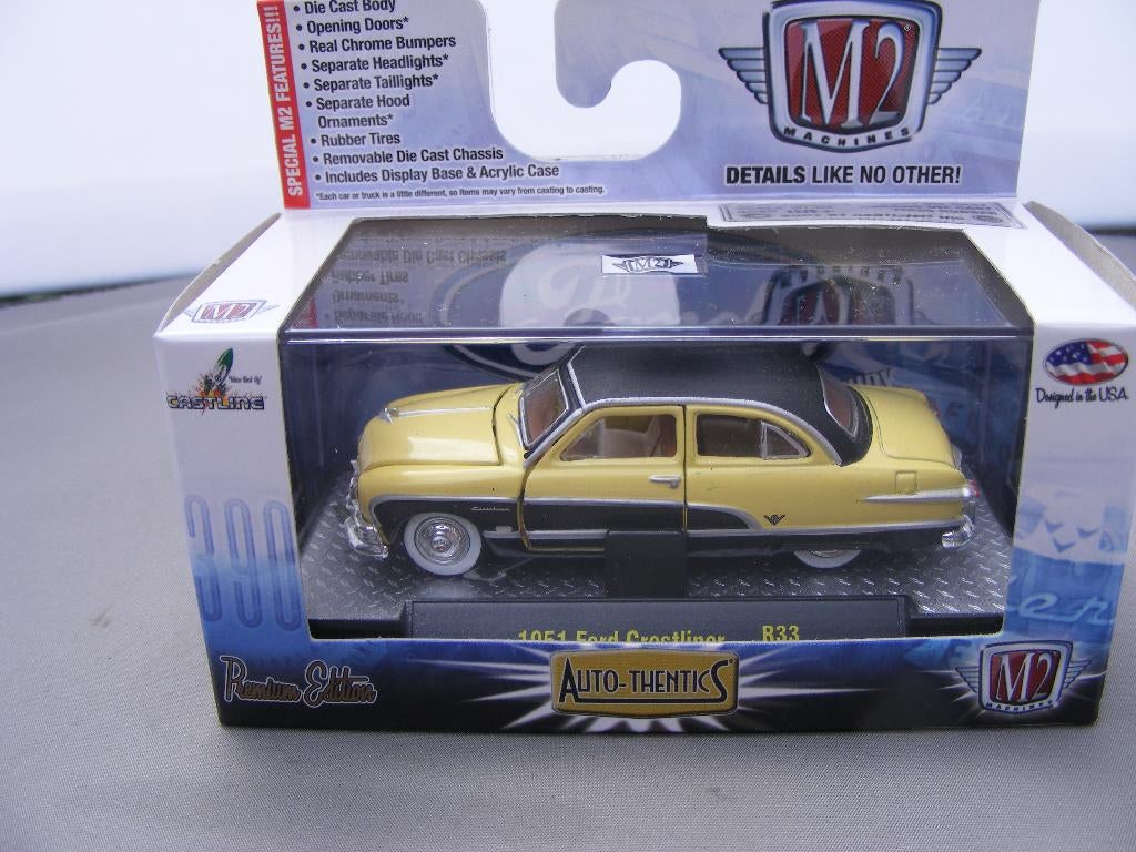 1951 Ford Crestliner M2 machines 1/64 3 inch, Ophalen of Verzenden, Nieuw, Auto