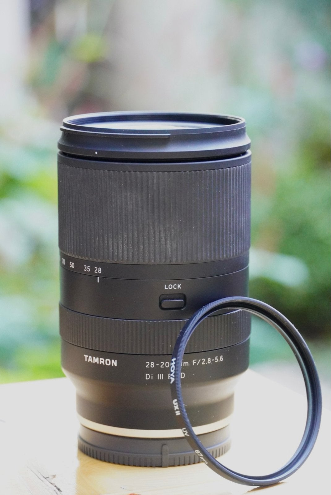 Tamron 28-200mm F/2.8-5.6 + lensdoppen  + UV filter, Sony E-mount, Autofocus, Ophalen of Verzenden, Zo goed als nieuw